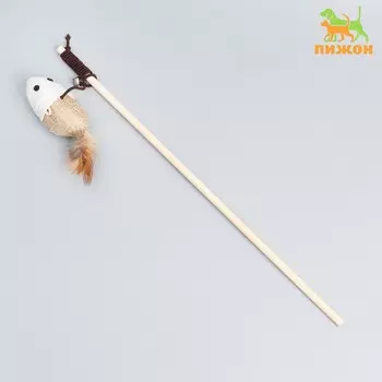 Дразнилка-удочка из эко-материалов