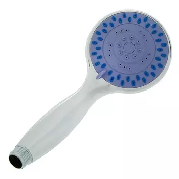 Лейка для душа zein, пластик, большая, 4 режима, хром