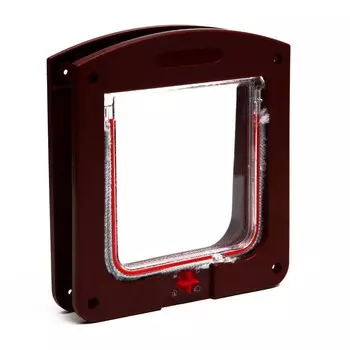 Дверь для животных с 4 режимами, проем 1515.5 (общ. 22.520 см), темно-коричневая