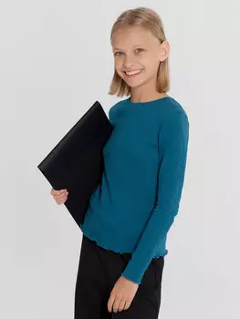 Джемпер для девочек изумрудного цвета