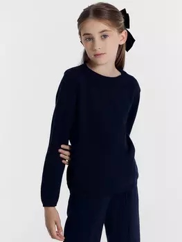 Джемпер для девочек темно-синий