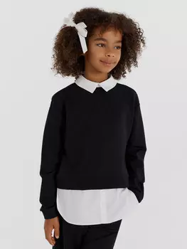 Джемпер для девочек в черном цвете