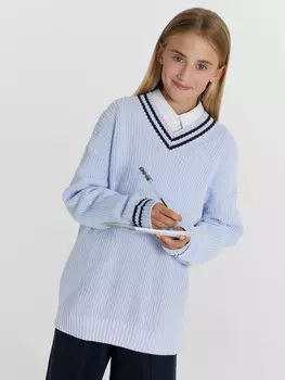 Джемпер для девочек в нежно-голубом цвете