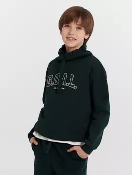 Джемпер для мальчиков зеленый с принтом