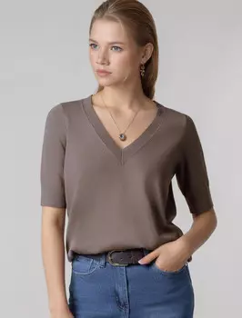 Джемпер кофейный