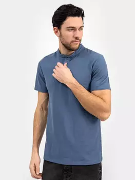 Джемпер мужской с воротником-поло в цвете