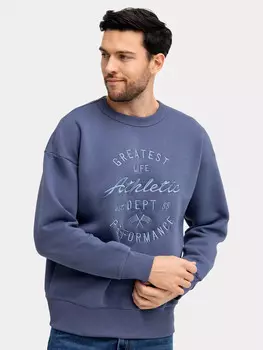 Джемпер мужской серо-синий