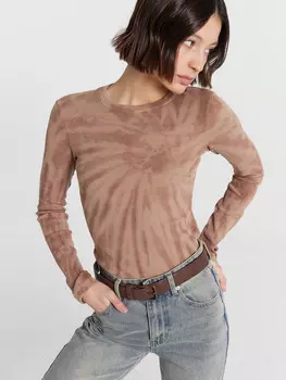 Джемпер женский бежевый с обработкой фаст-дай