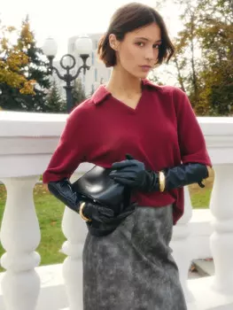 Джемпер женский бордовый