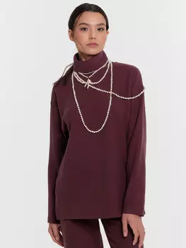 Джемпер женский бордовый