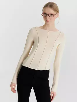 Джемпер женский кремовый