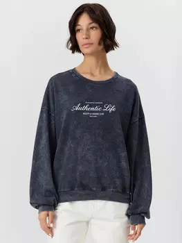 Джемпер женский серый с обработкой эйсид