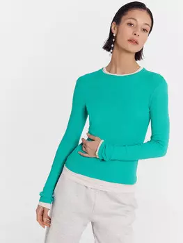 Джемпер женский в цвете зеленый топаз