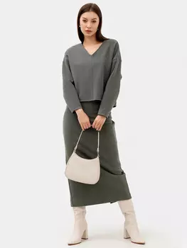 Джемпер женский в сером цвете