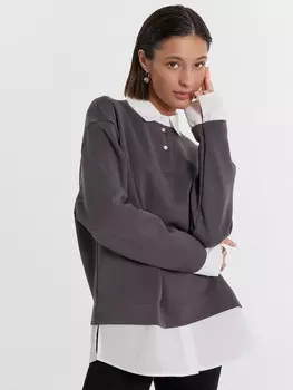 Джемпер женский в сером цвете