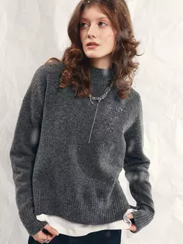 Джемпер женский в сером цвете