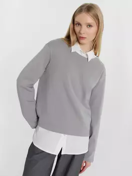Джемпер женский в сером цвете
