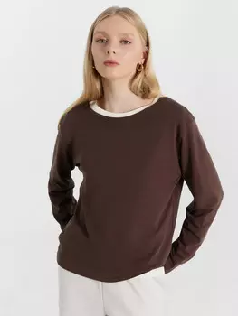 Джемпер женский в шоколадно-коричневом цвете