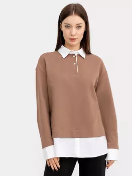 Джемпер женский в таупово-бежевом цвете