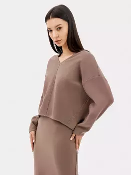 Джемпер женский в таупово-бежевом цвете