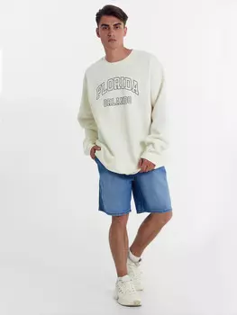 Джинсовые шорты для мужчин, синего цвета, со шнуровкой