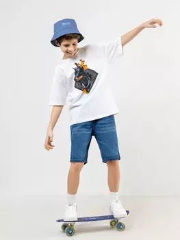 Джинсовые шорты синего цвета для мальчиков