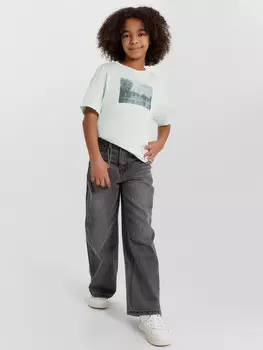 Джинсы для девочек серые