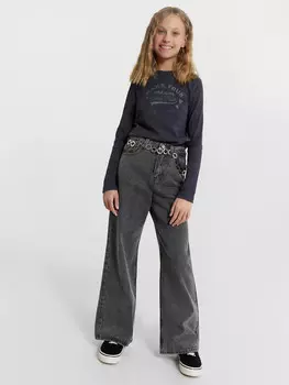 Джинсы для девочек серые