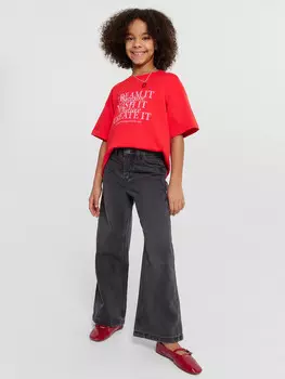 Джинсы для девочек серые