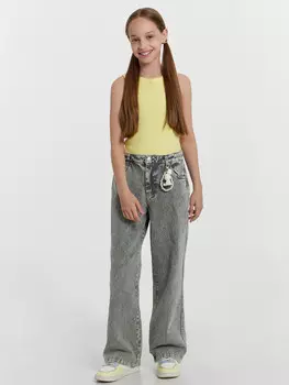 Джинсы для девочек серые