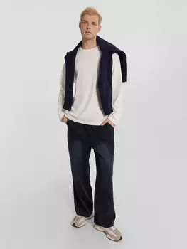 Джинсы мужские синие с эффектом состаривания