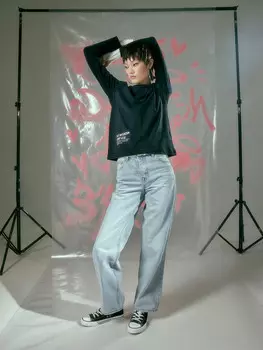 Джинсы женские голубые