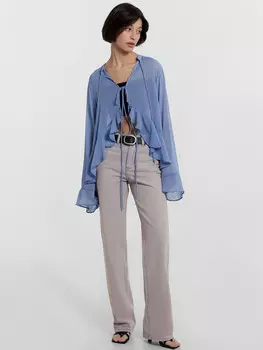 Джинсы женские голубые