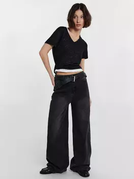 Джинсы женские серые