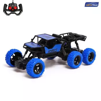 Машинка на пульте управления 6x6, 1:18, работает от аккумулятора, цвет синий