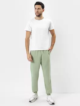 Джоггеры мужские однотонные зеленые