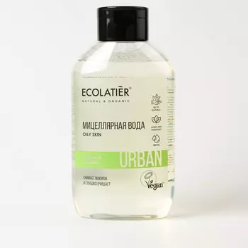 Ecolatier URBAN Мицеллярная вода для снятия макияжа чай матча & бамбук , 400мл