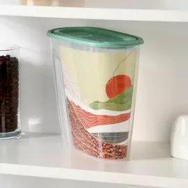 Емкость для сыпучих продуктов с крышкой 1,5 л