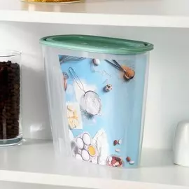 Емкость для сыпучих продуктов с крышкой 1,5 л