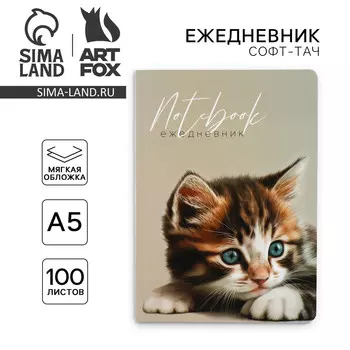 Ежедневник а5+, 100 л. мягкая обл. софт-тач