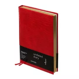 Ежедневник недатированный comodo a5, 136 листов в клетку, кожзам, под матовую крокодиловую кожу, 2 ляссе, перфорированные уголки