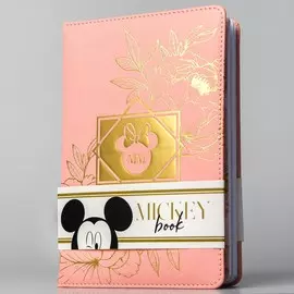 Ежедневник недатированный с тиснением, микки маус, 64 листа, кожзам, а5
