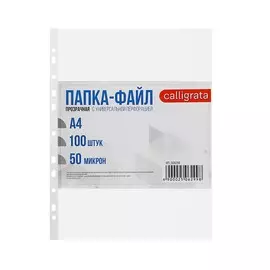 Файл-вкладыш а4, 50 мкм, calligrata