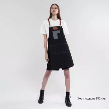 Фартук для мастера, джинсовый, черный