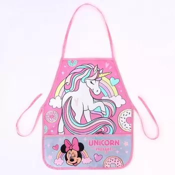 Фартук для труда 490*395, минни маус и единорог