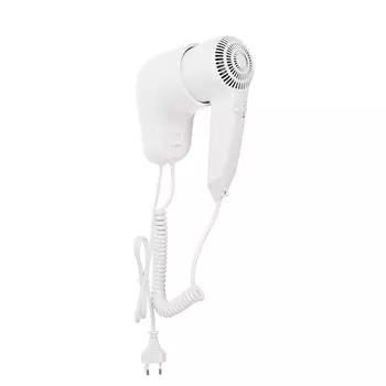 Фен luazon lge-006, 1600 вт, настенный, 2 скорости, набор крепления, белый