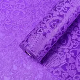 Фетр для декора и флористики, однотонный, фиолетовый, рулон 1шт., 0,5 х 10 м