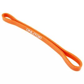 Фитнес-резинка onlytop, 30х1,3х0,5 см, нагрузка 35 кг, цвет оранжевый