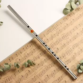 Флейта music life 304, 46 см, нержавеющая сталь, тональность g