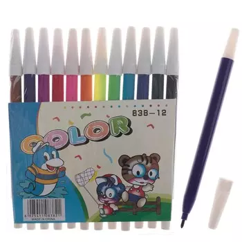 Фломастеры 12 цветов